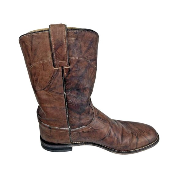 JUSTIN Boots Men\'s 9.5 Roper 3162 Jackson Deerlite Cowboy Western Leather main image 7
